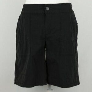 Athleta Trekkie 2.0 Women's Size 8 Black Mid Rise Quick Dry Bermuda Shorts